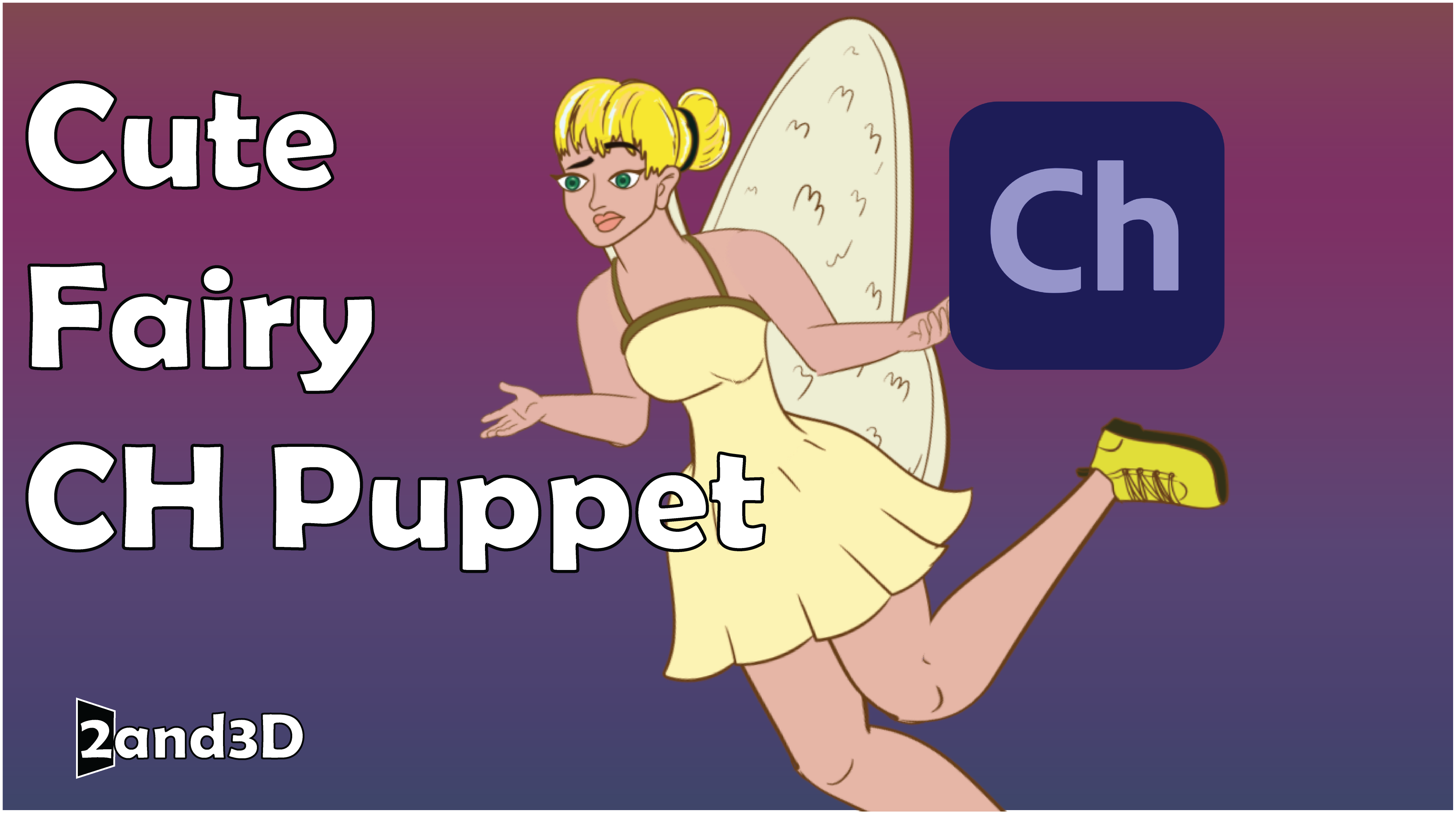 Cindy the Fairy Adobe CH Puppet (Adobe Character Animator Puppet) Adobe Character Animator Puppet Adobe Ch Puppet