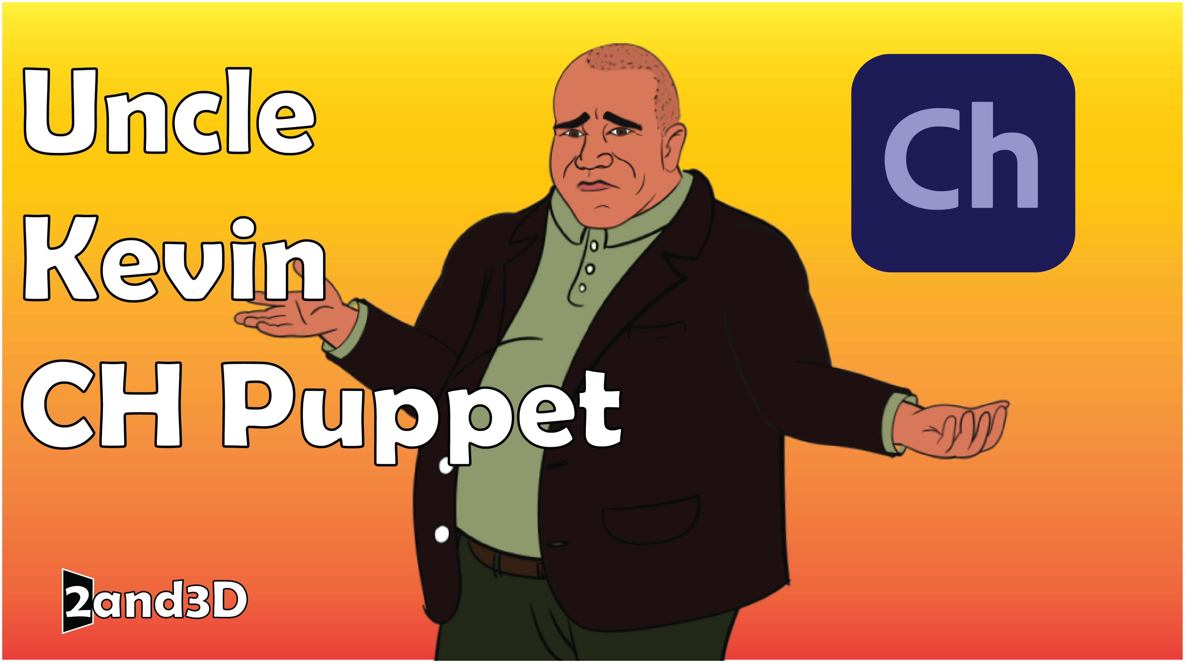 Uncle Kevin Adobe CH Puppet (Adobe Character Animator Puppet) Adobe Character Animator Puppet Adobe Ch Puppet