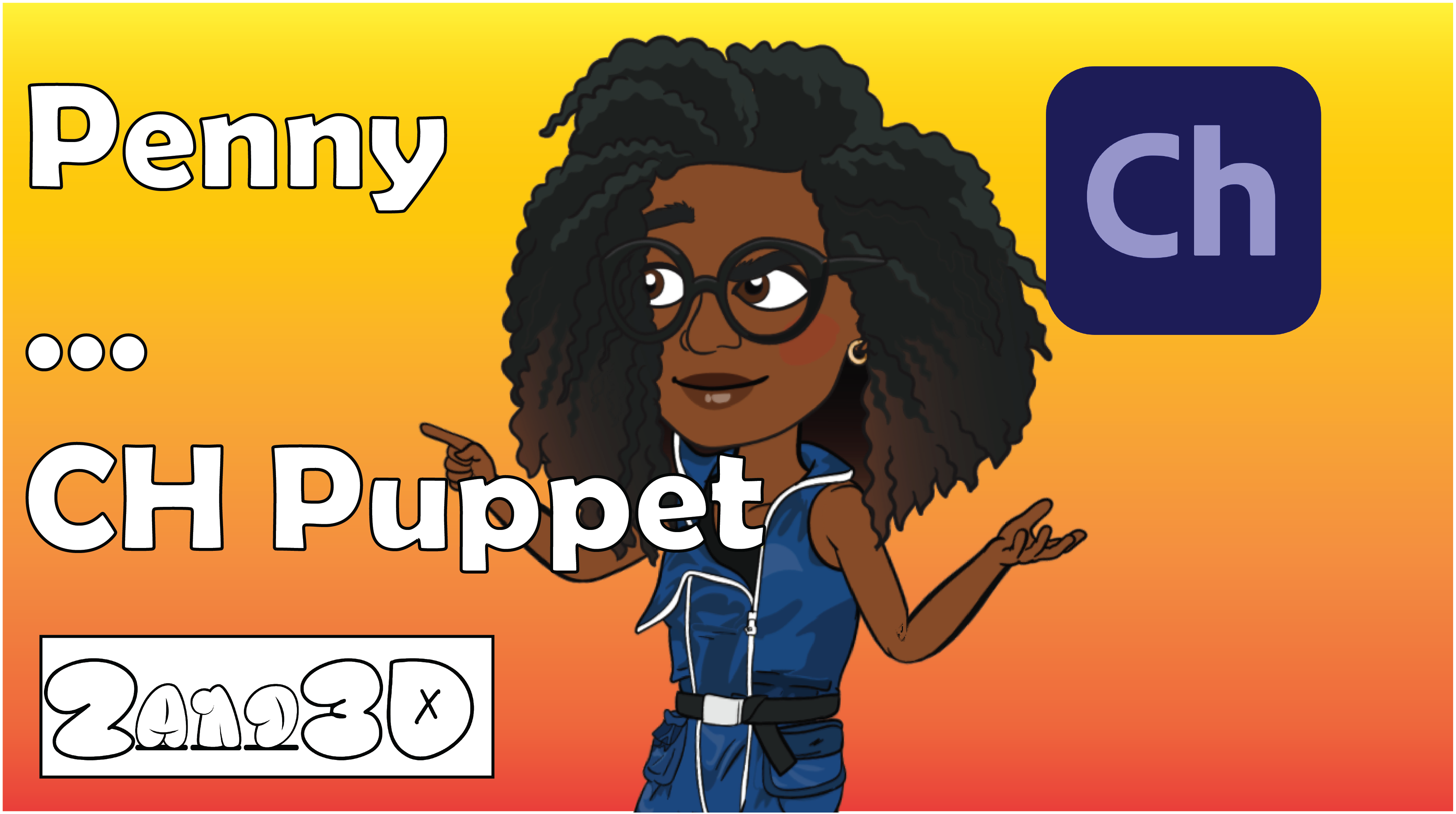Penny Adobe CH Puppet (Adobe Character Animator Puppet) Adobe Character Animator Puppet Adobe Ch Puppet