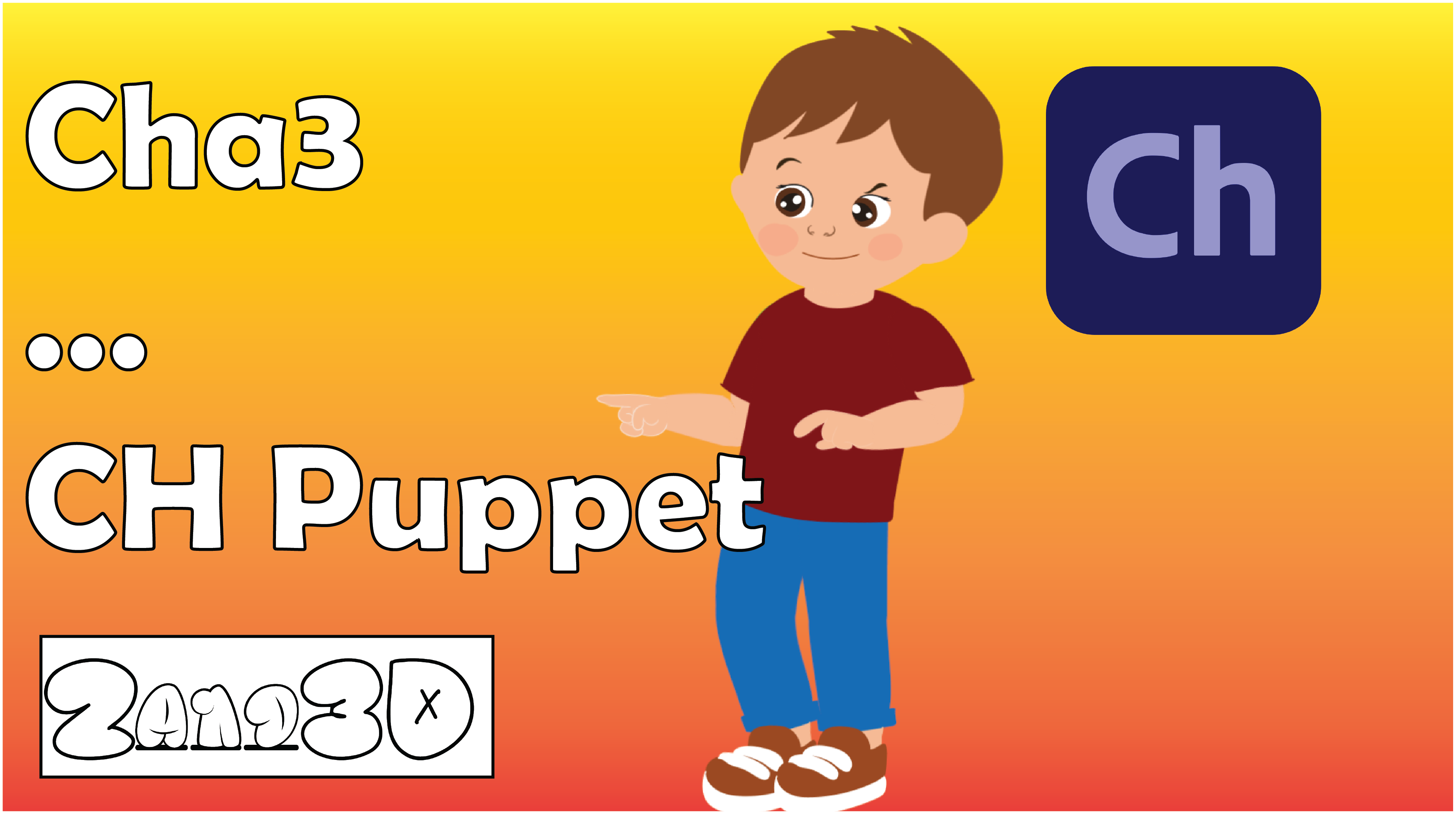 Cha3(Kid) CH Puppet(Adobe Character Animator) Adobe Character Animator Puppet Adobe Ch Puppet