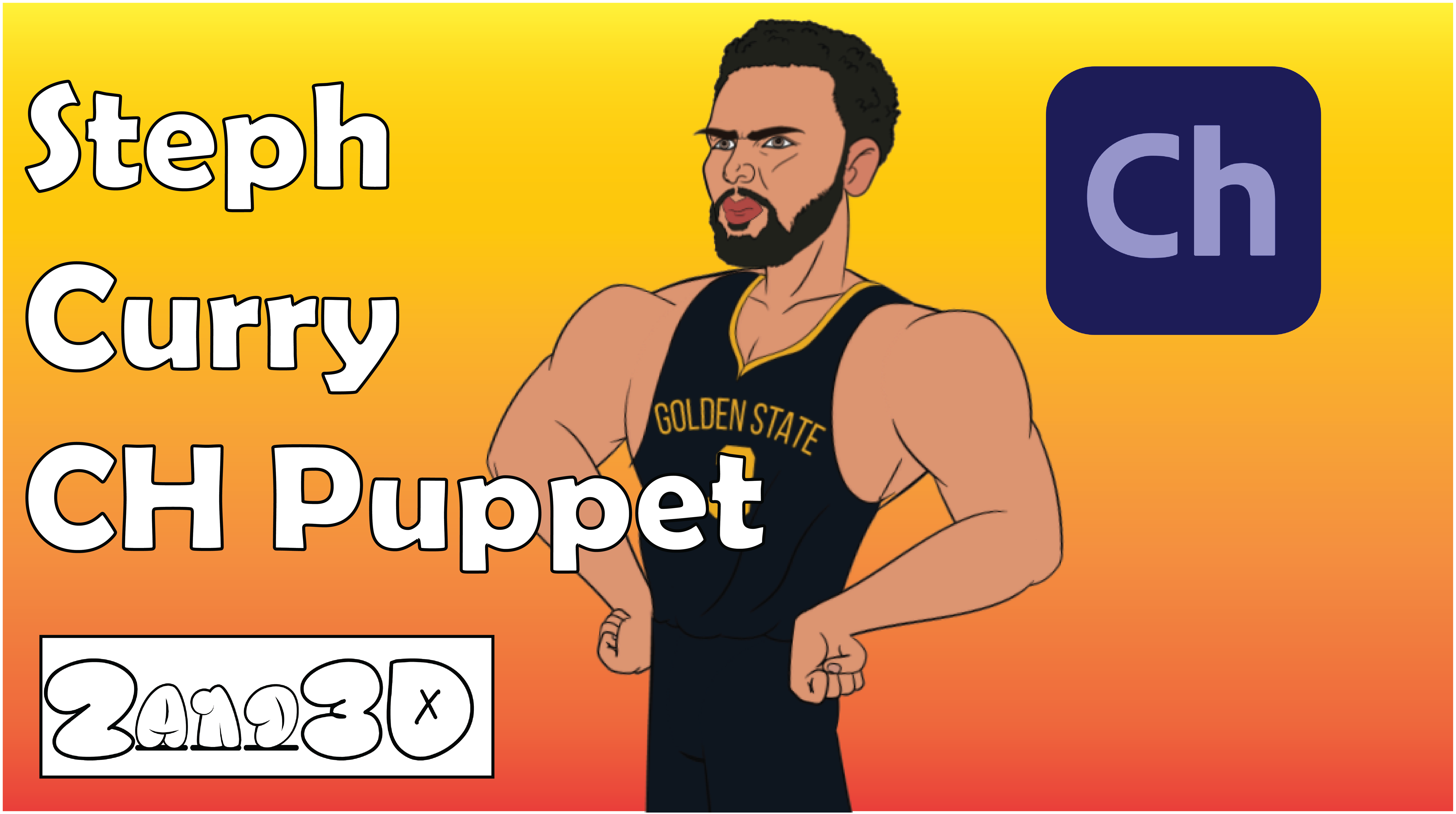 Steph Curry Adobe CH Puppet (Adobe Character Animator Puppet) Adobe Character Animator Puppet Adobe Ch Puppet