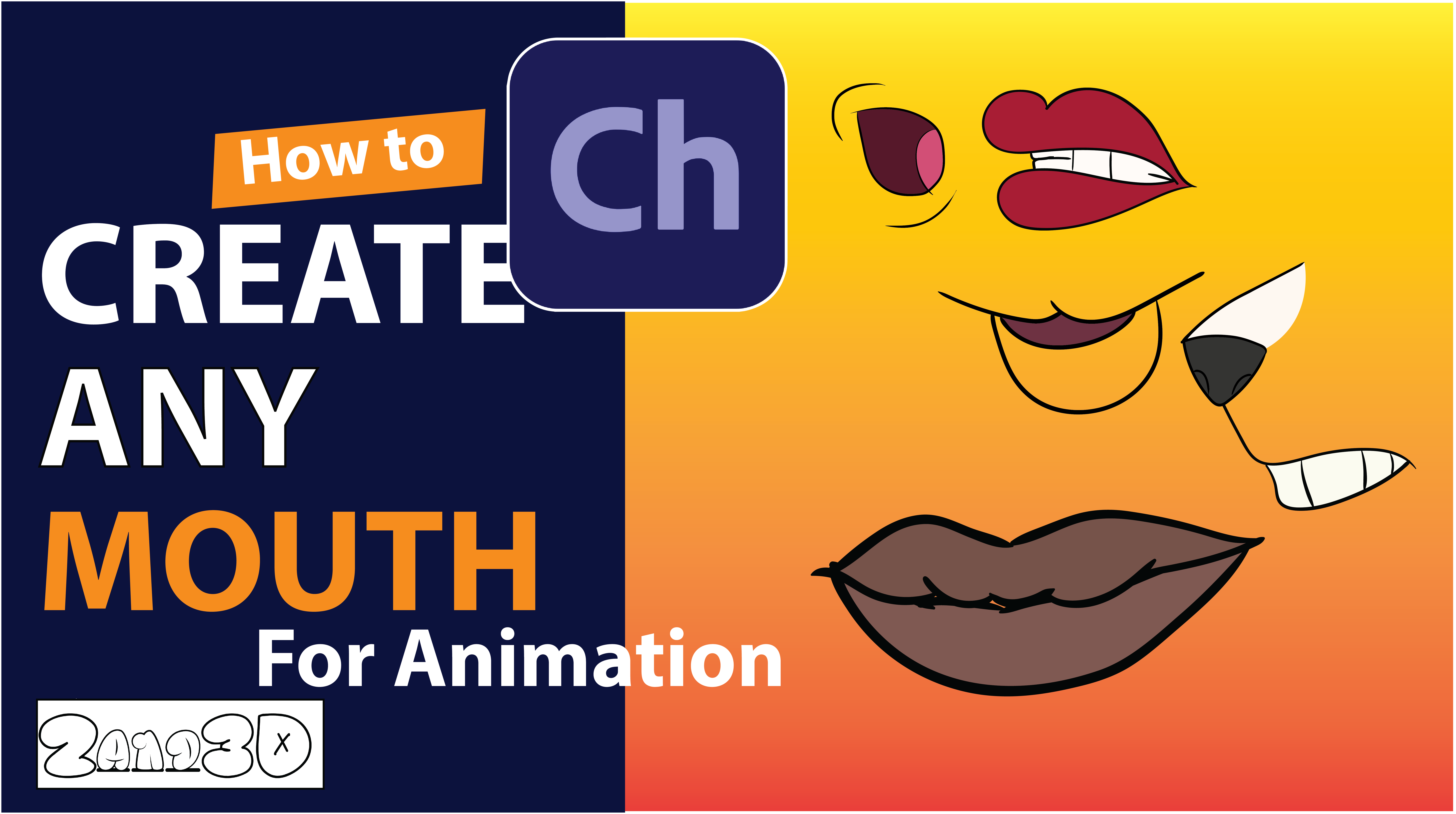 (FREE) Mouth Adobe CH Puppet (Adobe Character Animator Puppet) Adobe Character Animator Puppet Adobe Ch Puppet