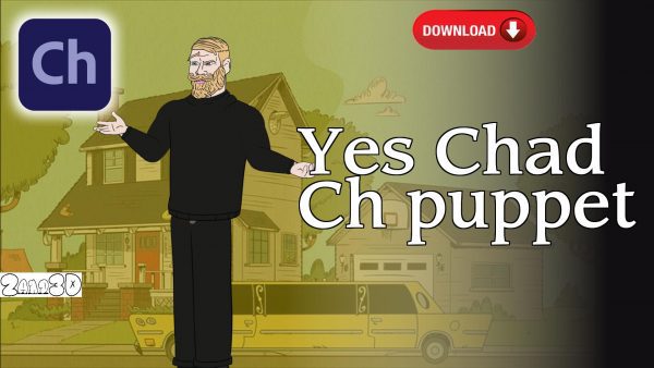 Yes Chad(Wojak) Adobe CH Puppet (Adobe Character Animator Puppet) Adobe Character Animator Puppet Adobe Ch Puppet