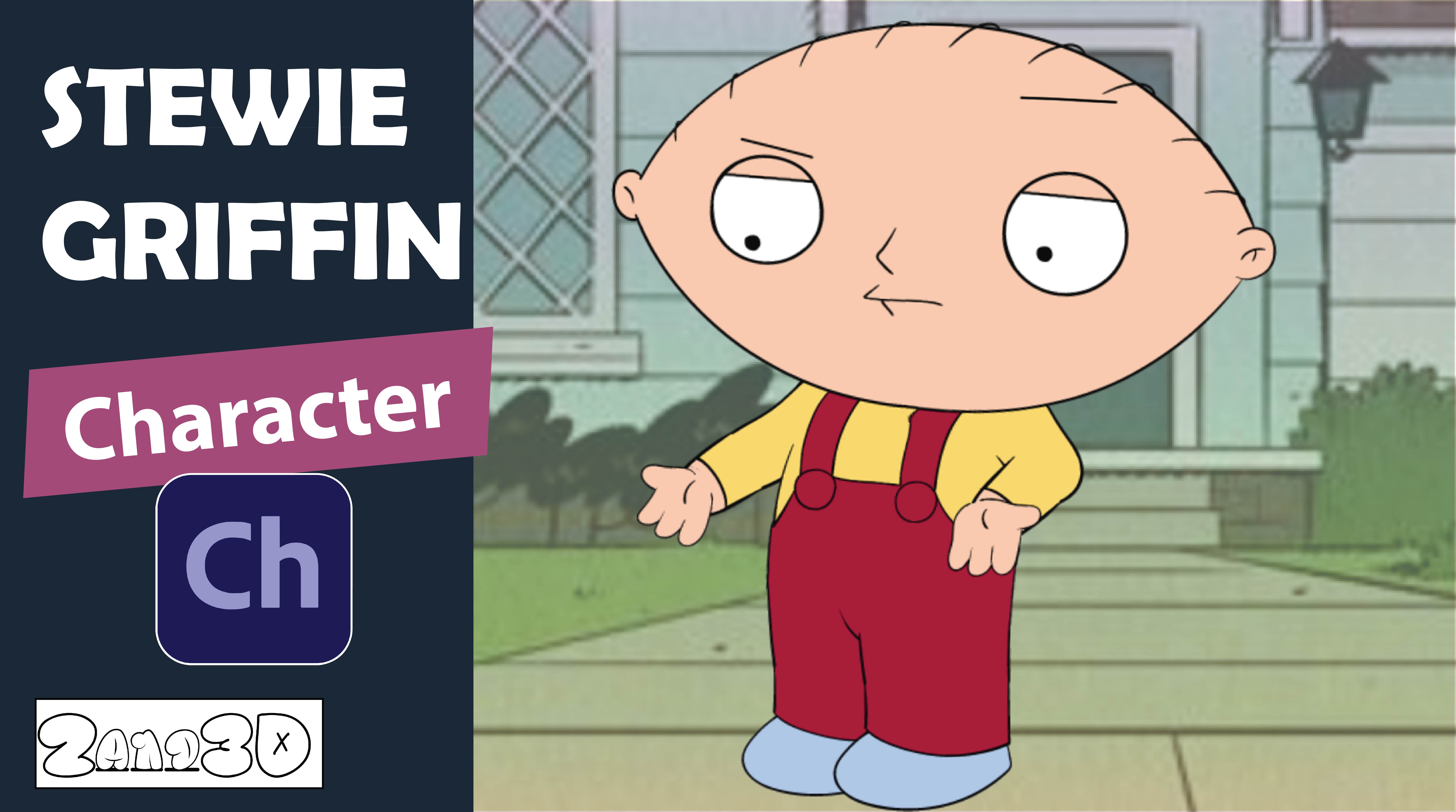 Stewie Griffin from Family Guy CH Puppet (Original version) Adobe Character Animator Puppet (adobe